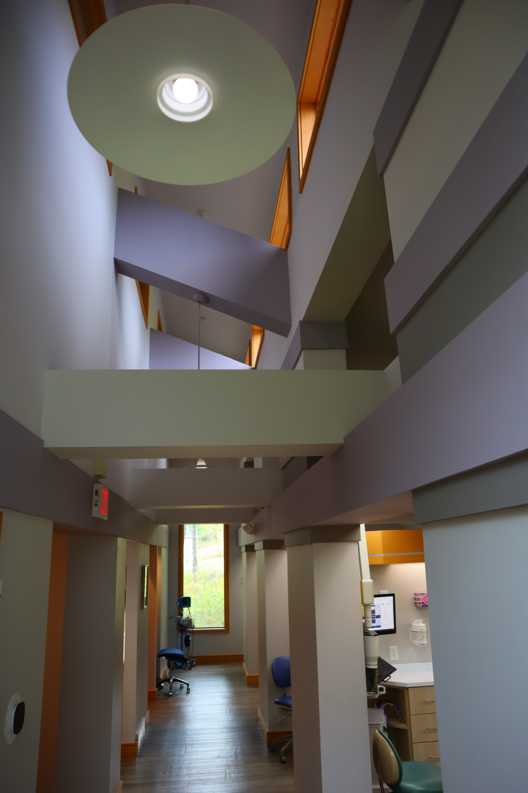 Bright, inviting hallway at Sandu Family Dentistry